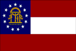 Georgia State Flag - 6\'x10\' Nylon